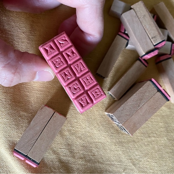 Alphabet rubber stamps - Picture 3 of 3